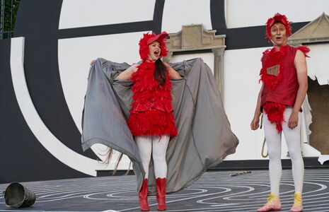 Achim Hoffmann begeisterte als Papageno mit Witz, ,Marie Maidowski entzückte als Papagena.