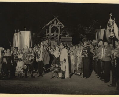 Giuseppe Verdis Oper Rigoletto 1963 im Eutiner Schlosspark