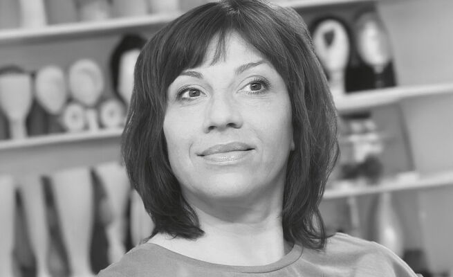 Karin Schromm als Maske